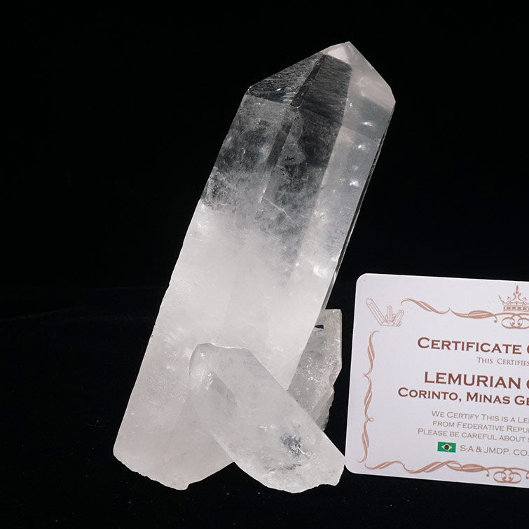 レムリアンシード 水晶 クラスター 原石 ブラジル ミナスジェライス州 コリント産 証明書付属 一点物 282-620