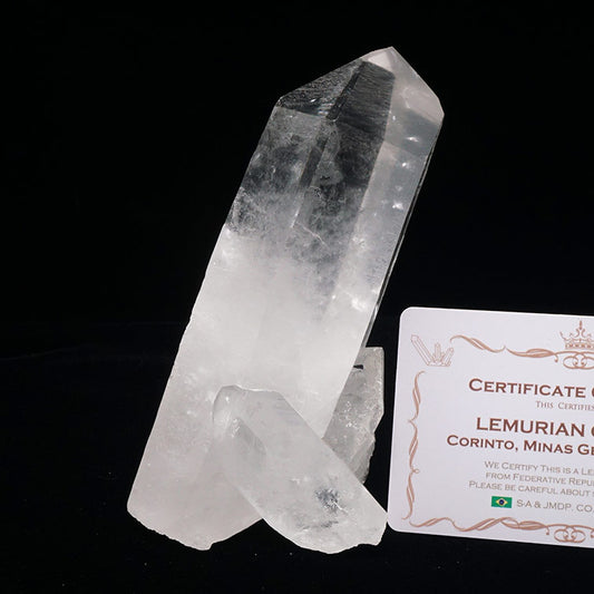 レムリアンシード 水晶 クラスター 原石 ブラジル ミナスジェライス州 コリント産 証明書付属 一点物 282-620
