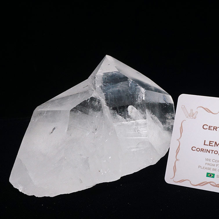 レムリアンシード 水晶 クラスター 原石 ブラジル ミナスジェライス州 コリント産 証明書付属 一点物 282-621
