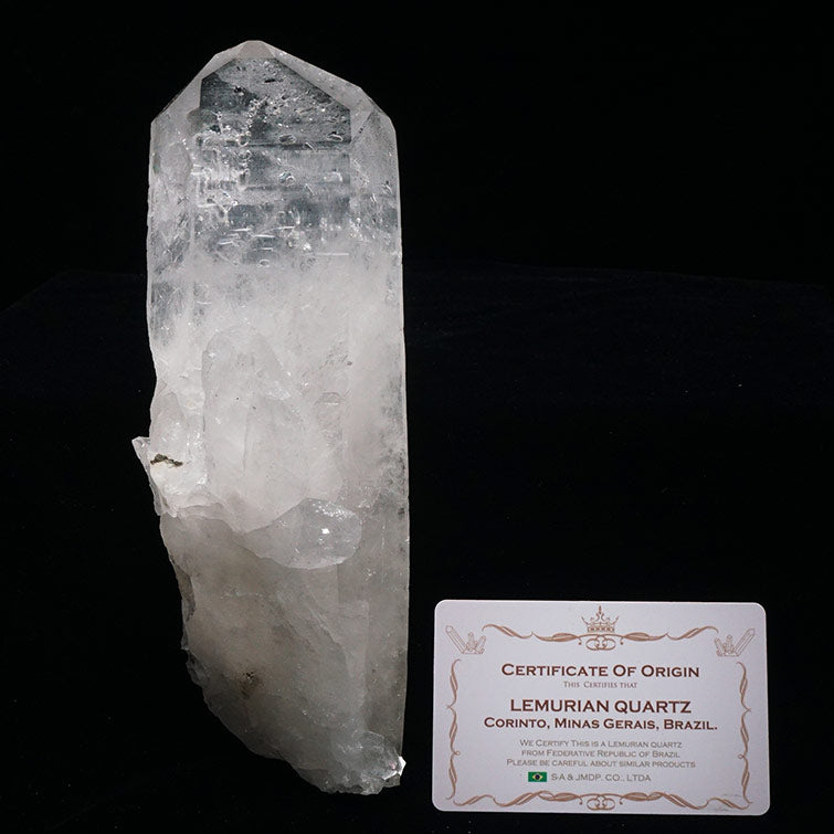 1.2Kg レムリアンシード 水晶 クラスター 原石 ブラジル ミナスジェライス州 コリント産 証明書付属 一点物 282-623