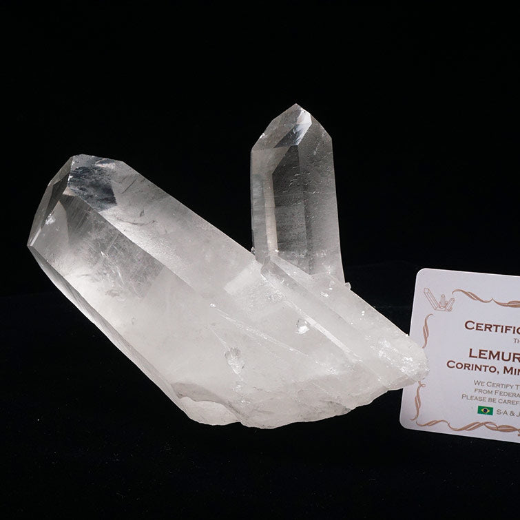 レムリアンシード 水晶 クラスター 原石 ブラジル ミナスジェライス州 コリント産 証明書付属 一点物 282-624