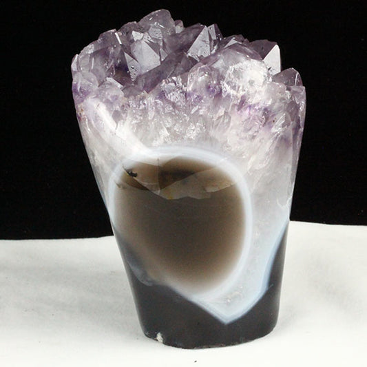 アメジストクラスター 原石 ウルグアイ産 花型 フラワー amethyst 一点物 送料無料 282-655