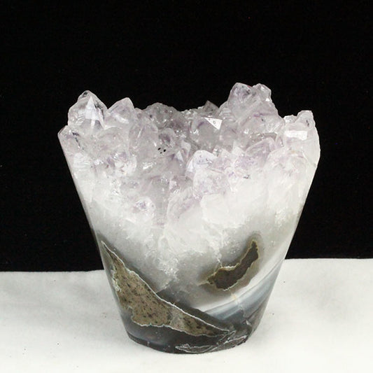 アメジストクラスター 原石 ウルグアイ産 花型 フラワー amethyst 一点物 282-657