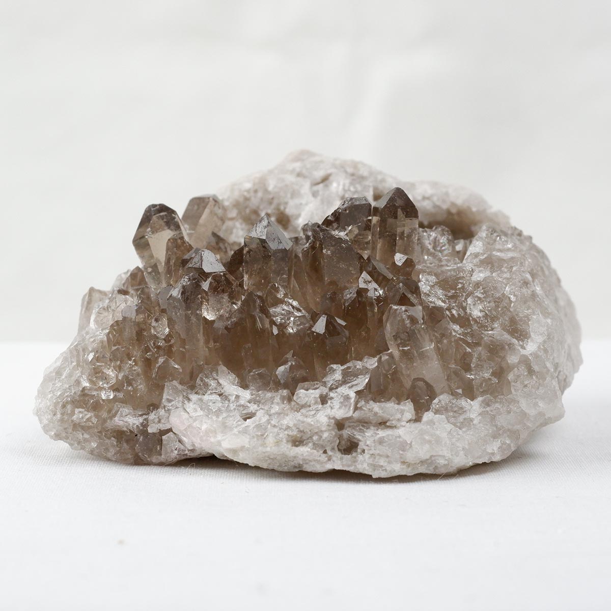 スモーキークォーツ クラスター ブラジル産 煙水晶 原石 一点物 282-721