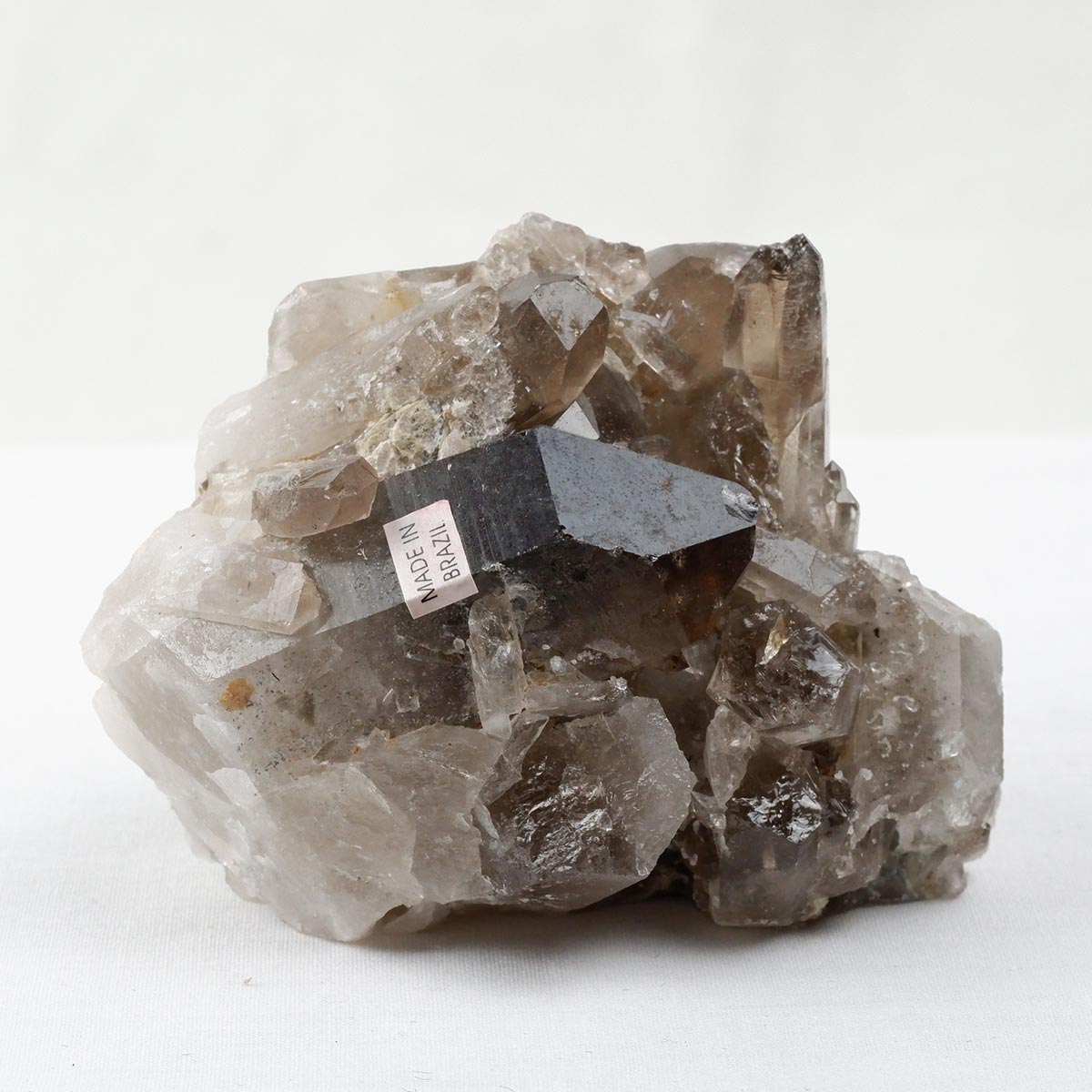 スモーキークォーツ クラスター ブラジル産 煙水晶 原石 一点物 282-725