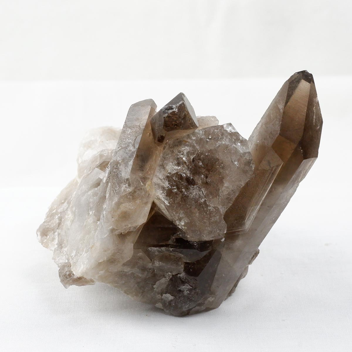 スモーキークォーツ クラスター ブラジル産 煙水晶 原石 一点物 282-730