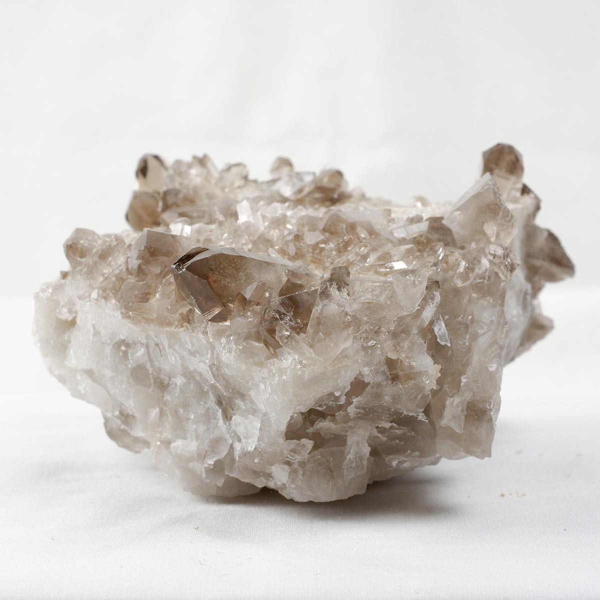 1.1Kg スモーキークォーツ クラスター ブラジル産 煙水晶 原石 一点物 282-733