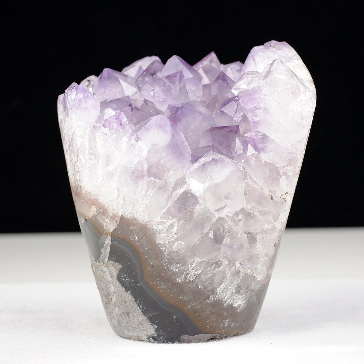 アメジスト クラスター アメジスト 原石 ウルグアイ産 花型 フラワー amethyst 一点物 282-744