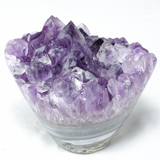 アメジスト クラスター 原石 フラワーアメジスト 花形 置物 一点物  282-774