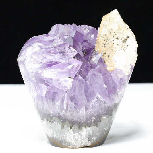 アメジスト クラスター 原石 フラワーアメジスト 花形 置物 一点物  282-782