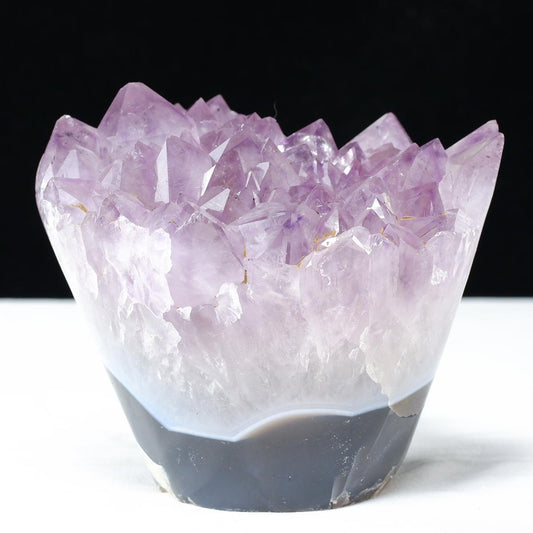 1.3Kg アメジスト クラスター 原石 フラワーアメジスト 花形 置物 一点物  282-785