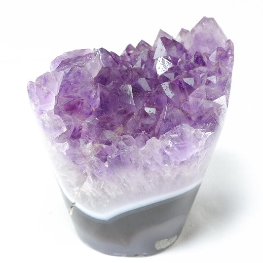 アメジスト クラスター 原石 フラワーアメジスト 花形 置物 一点物  282-786