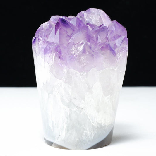 アメジスト クラスター 原石 フラワーアメジスト 花形 置物 一点物  282-789