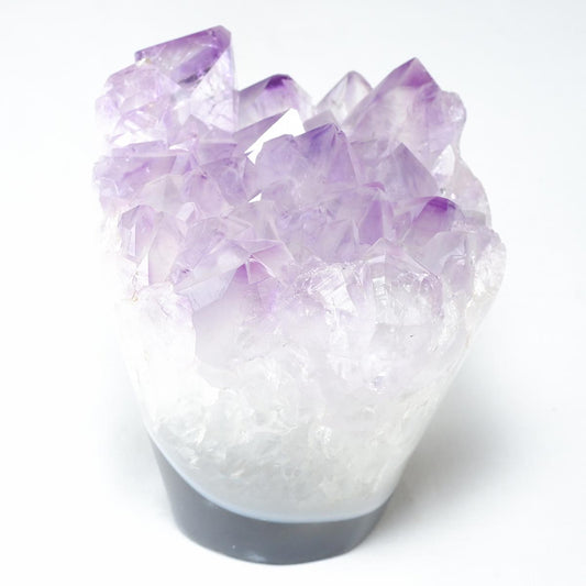 アメジスト クラスター 原石 フラワーアメジスト 花形 置物 一点物  282-790