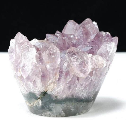 アメジスト クラスター 原石 フラワーアメジスト 花形 置物 一点物  282-791