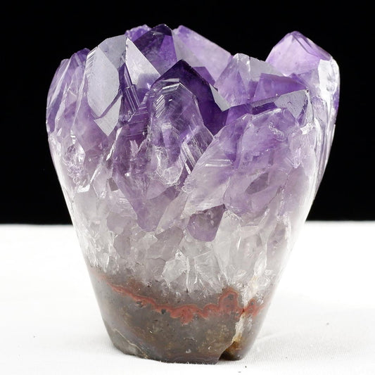アメジスト クラスター ウルグアイ産 フラワーアメジスト 花型 原石 置物 amethyst 一点物 282-801
