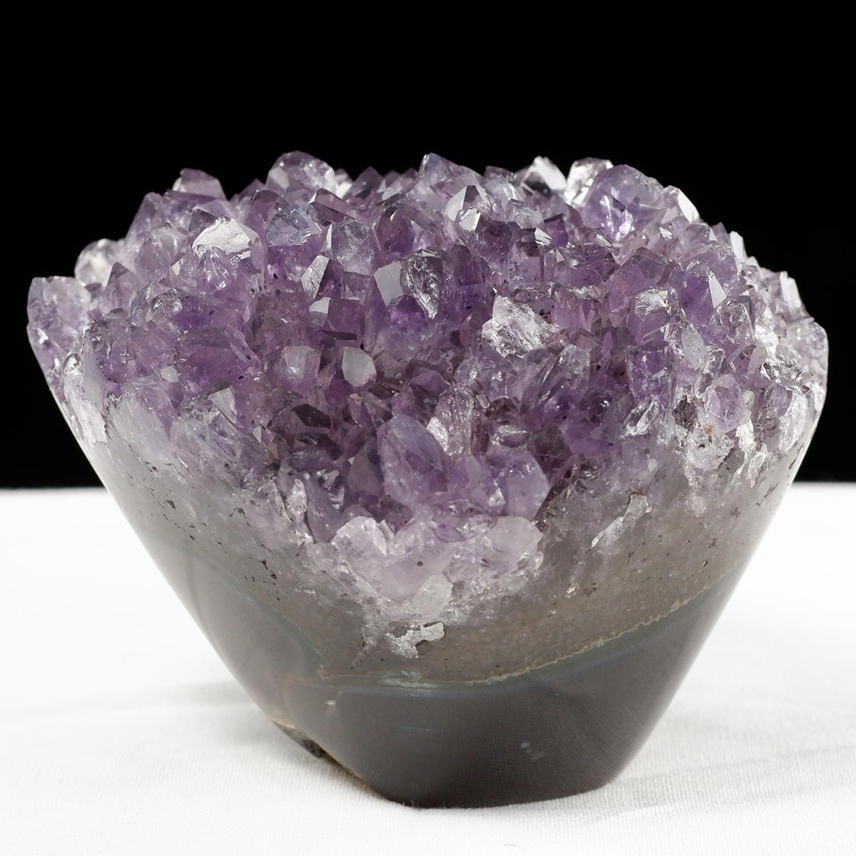 アメジスト クラスター ウルグアイ産 フラワーアメジスト 花型 原石 置物 amethyst 一点物 282-804