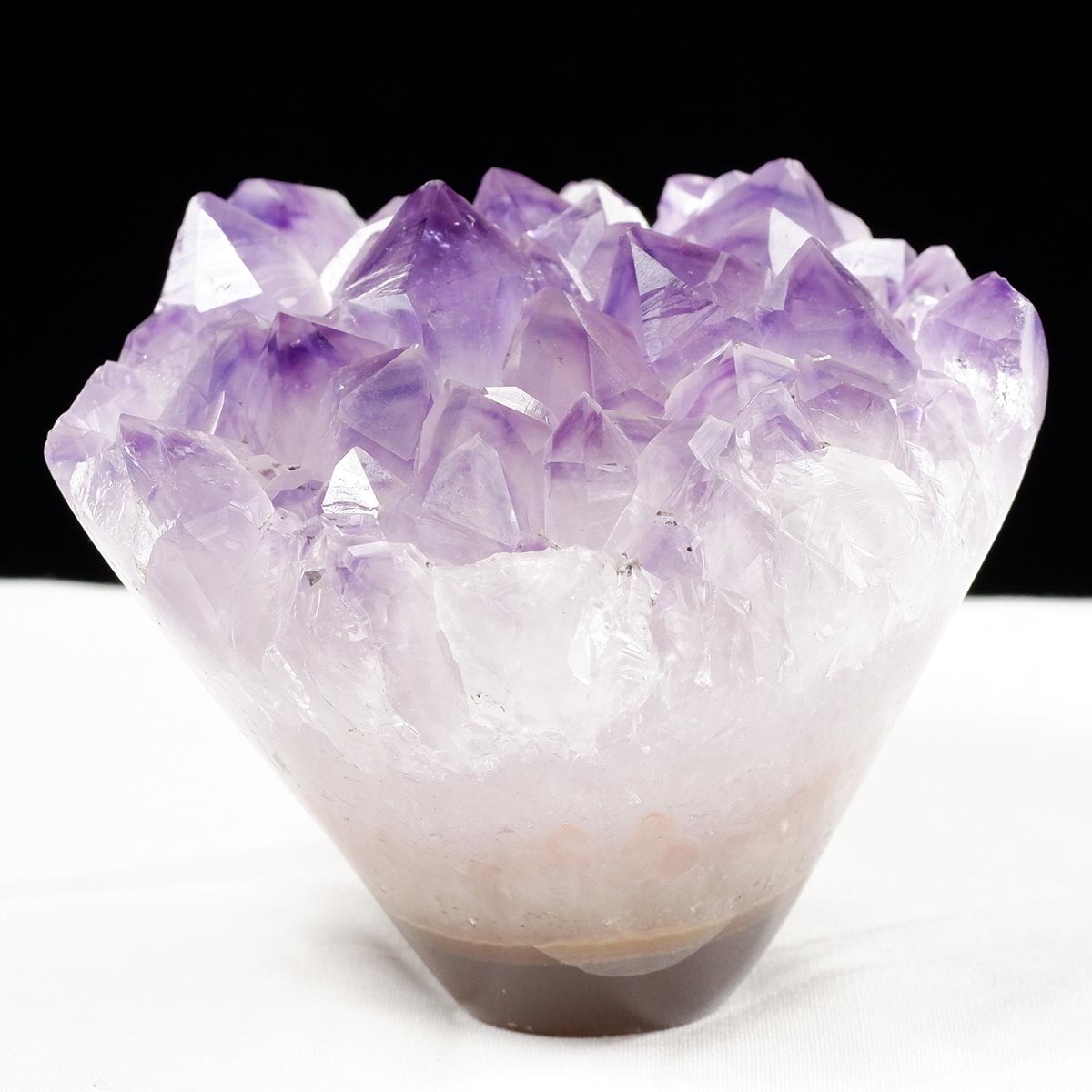 アメジスト クラスター ウルグアイ産 フラワーアメジスト 花型 原石 置物 amethyst 一点物 282-807