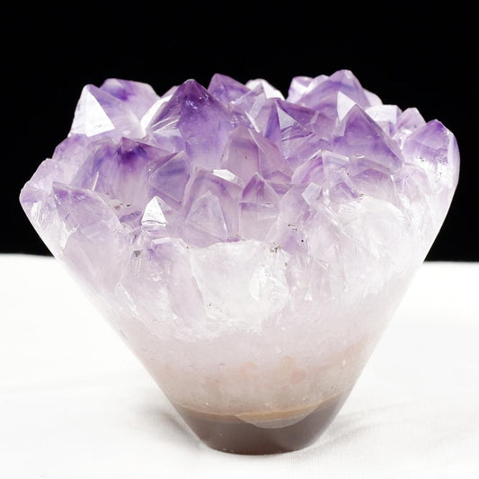 アメジスト クラスター ウルグアイ産 フラワーアメジスト 花型 原石 置物 amethyst 一点物 282-807