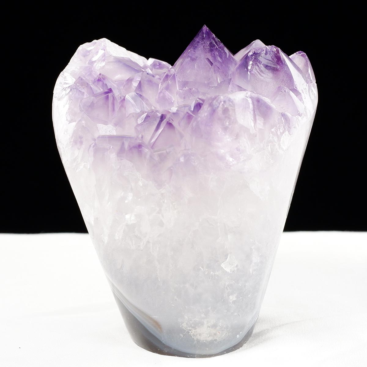 アメジスト クラスター ウルグアイ産 フラワーアメジスト 花型 原石 置物 amethyst 一点物 282-808
