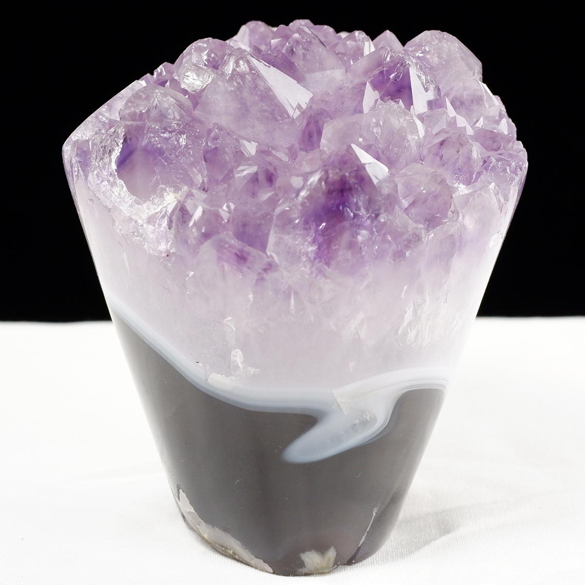 アメジスト クラスター ウルグアイ産 フラワーアメジスト 花型 原石 置物 amethyst 一点物 282-809