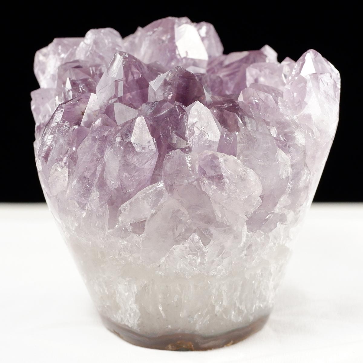 アメジスト クラスター ウルグアイ産 フラワーアメジスト 花型 原石 置物 amethyst 一点物 282-811