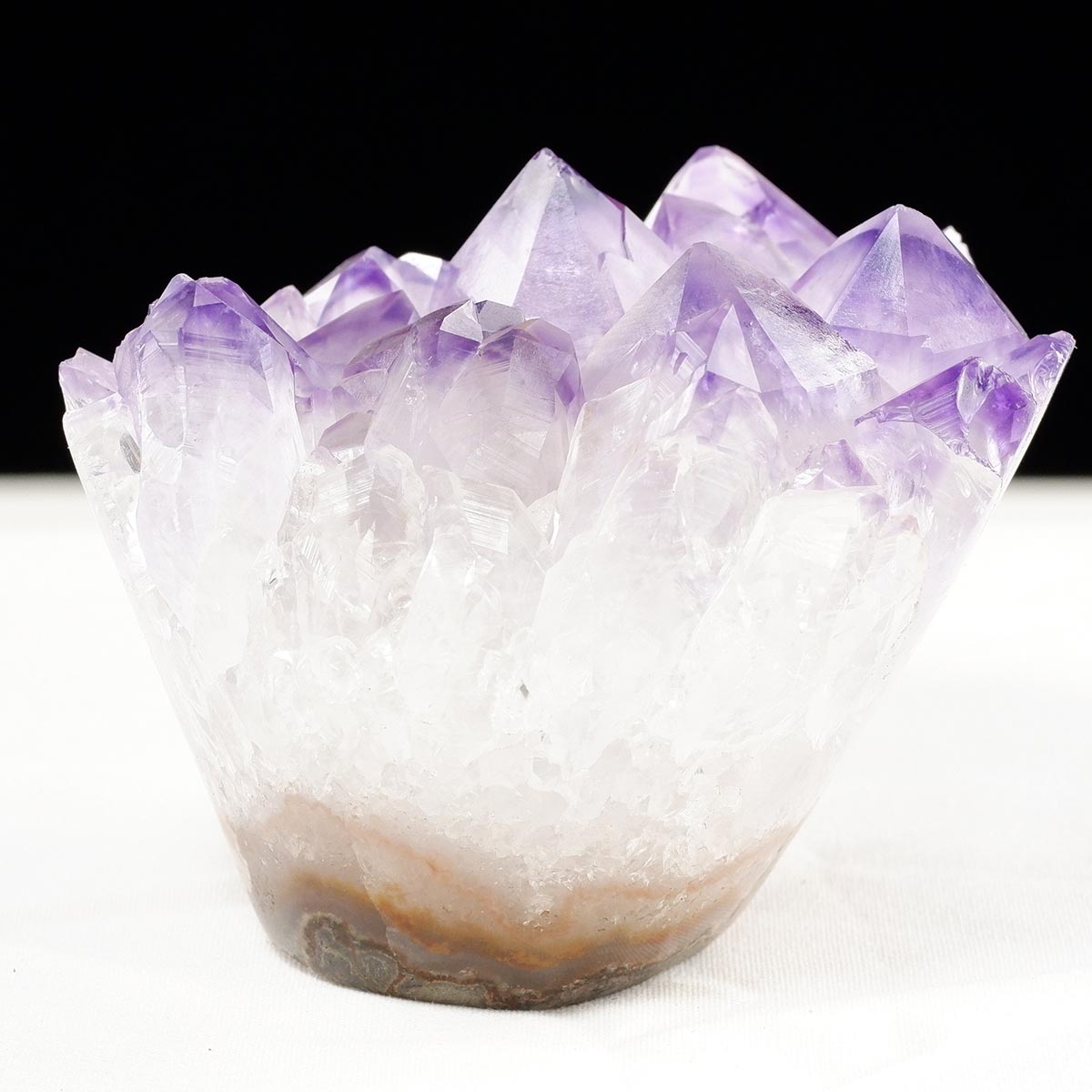 アメジスト クラスター ウルグアイ産 フラワーアメジスト 花型 原石 置物 amethyst 一点物 282-812