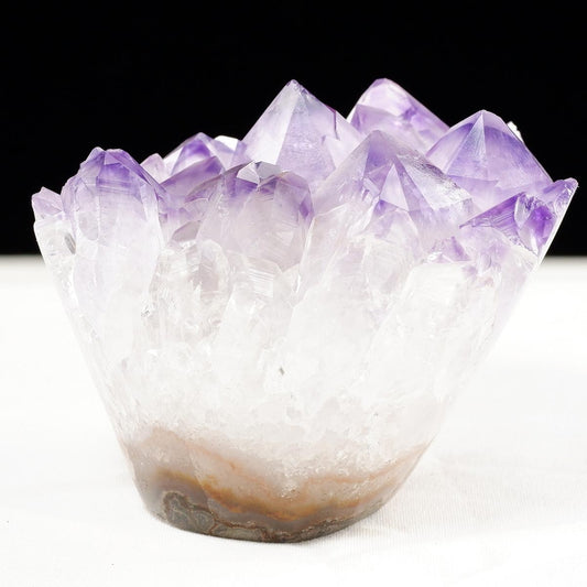 アメジスト クラスター ウルグアイ産 フラワーアメジスト 花型 原石 置物 amethyst 一点物 282-812