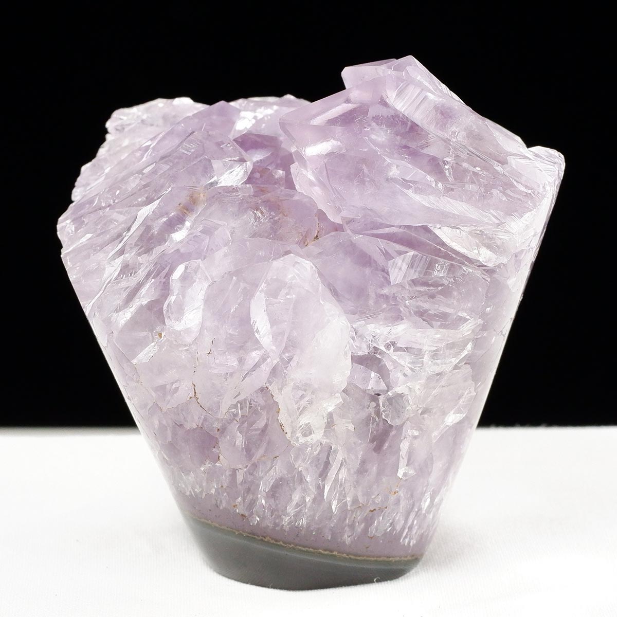 アメジスト クラスター ウルグアイ産 フラワーアメジスト 花型 原石 置物 amethyst 一点物 282-815