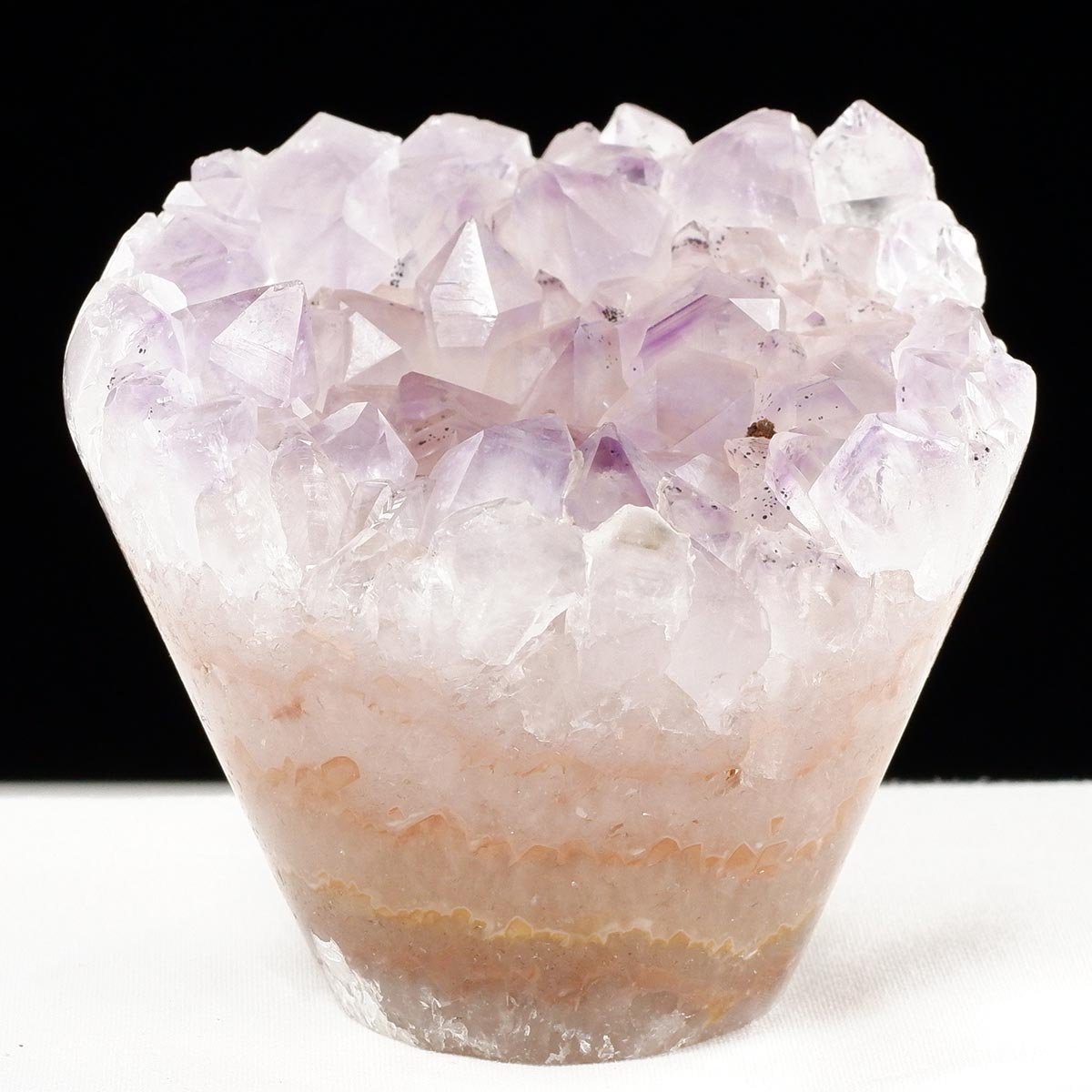 アメジスト クラスター ウルグアイ産 フラワーアメジスト 花型 原石 置物 amethyst 一点物 282-816