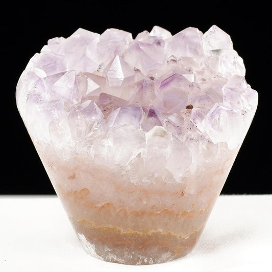 アメジスト クラスター ウルグアイ産 フラワーアメジスト 花型 原石 置物 amethyst 一点物 282-816