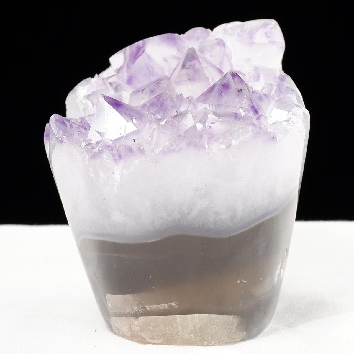 アメジスト クラスター ウルグアイ産 フラワーアメジスト 花型 原石 置物 amethyst 一点物 282-819