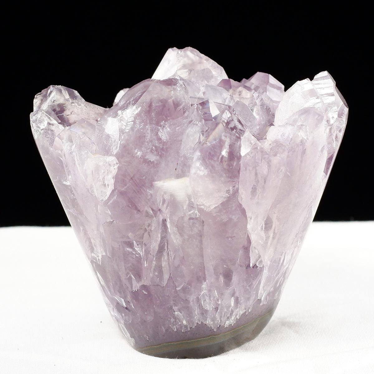 アメジスト クラスター ウルグアイ産 フラワーアメジスト 花型 原石 置物 amethyst 一点物 282-820