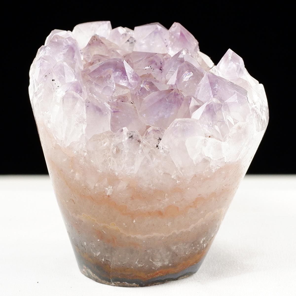 アメジスト クラスター ウルグアイ産 フラワーアメジスト 花型 原石 置物 amethyst 一点物 282-821