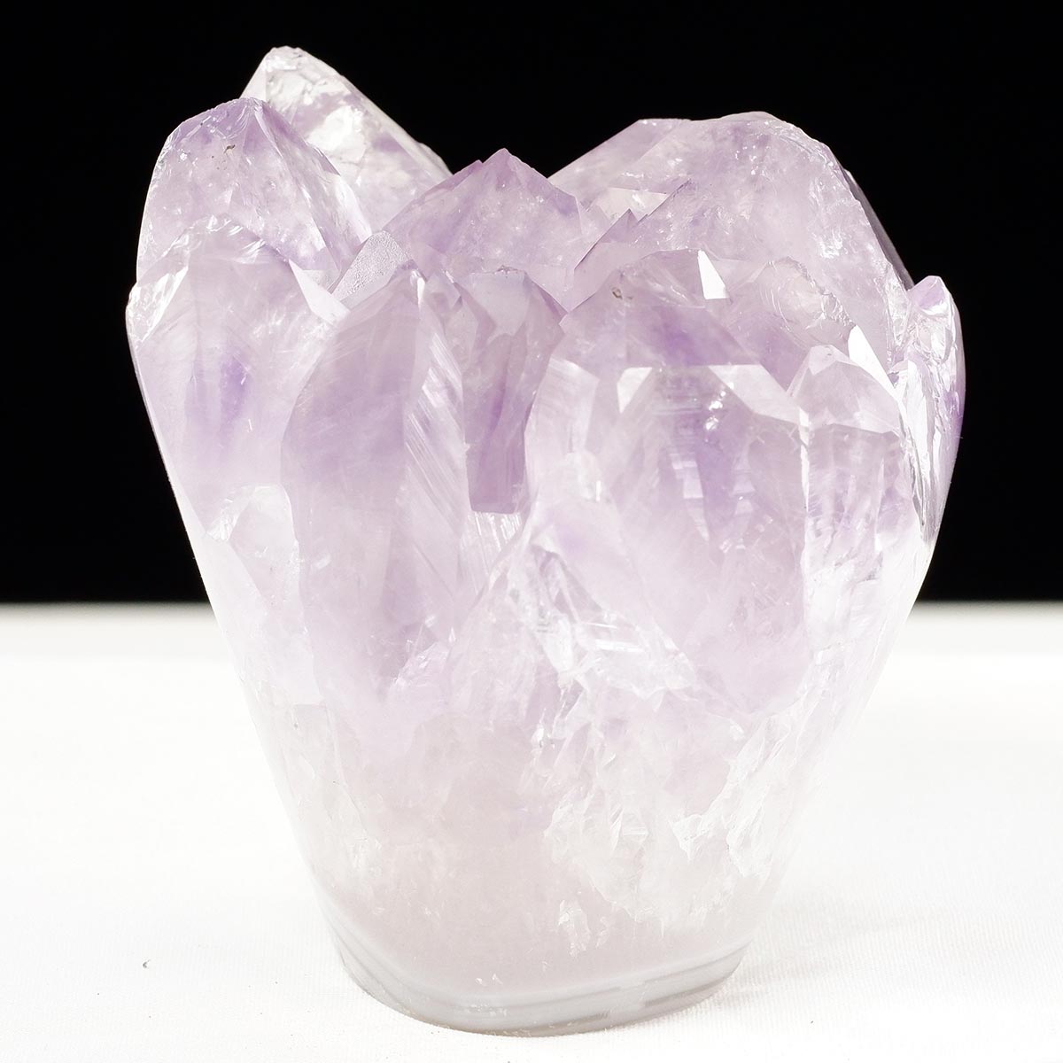 アメジスト クラスター ウルグアイ産 フラワーアメジスト 花型 原石 置物 amethyst 一点物 282-822