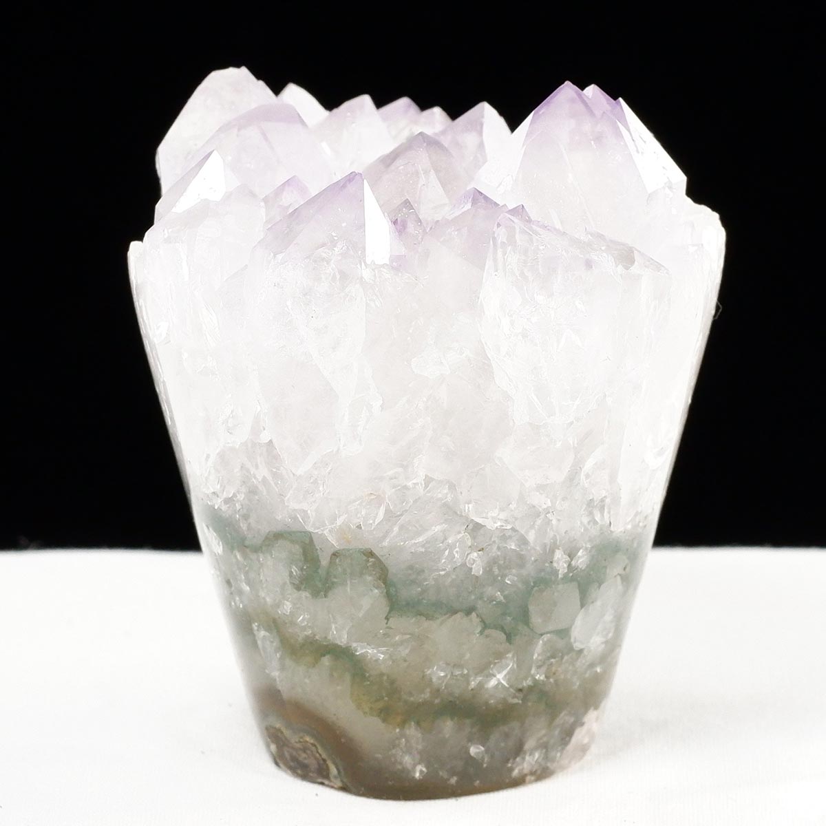 アメジスト クラスター ウルグアイ産 フラワーアメジスト 花型 原石 置物 amethyst 一点物 282-826