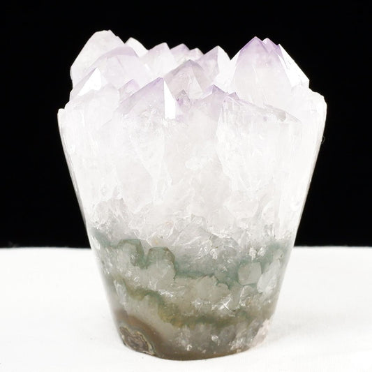 アメジスト クラスター ウルグアイ産 フラワーアメジスト 花型 原石 置物 amethyst 一点物 282-826