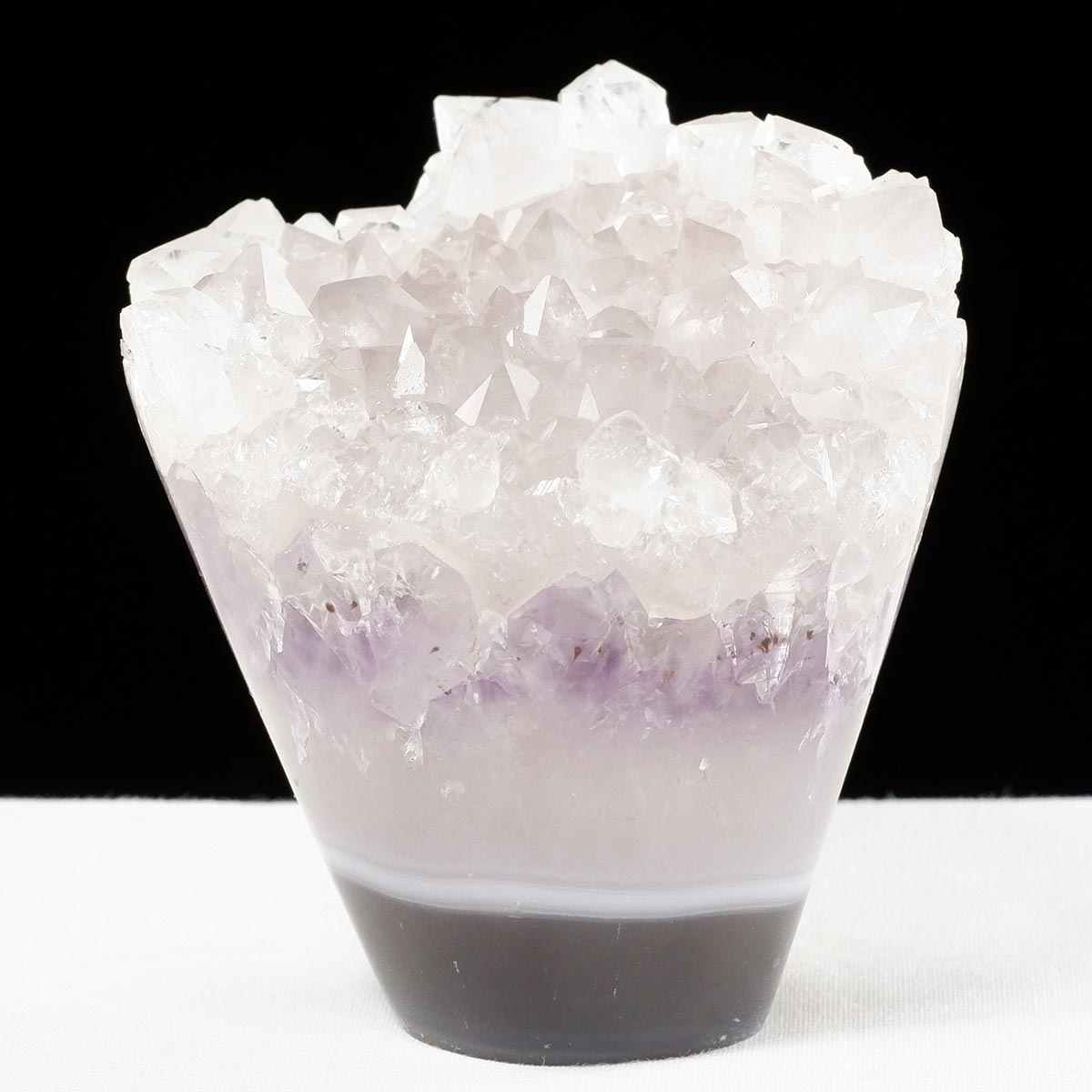 アメジスト クラスター ウルグアイ産 フラワーアメジスト 花型 原石 置物 amethyst 一点物 282-828