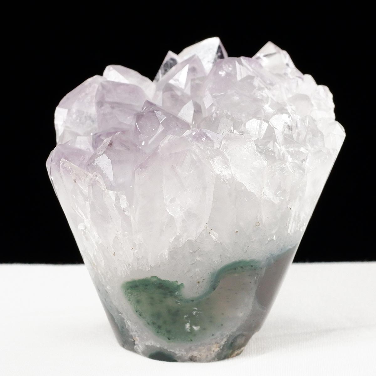 アメジスト クラスター ウルグアイ産 フラワーアメジスト 花型 原石 置物 amethyst 一点物 282-829