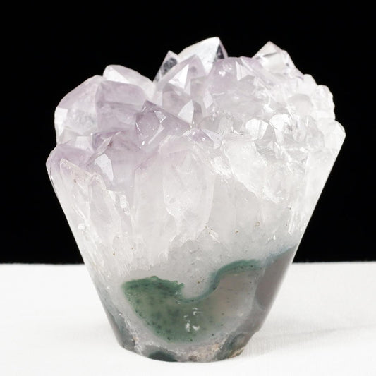 アメジスト クラスター ウルグアイ産 フラワーアメジスト 花型 原石 置物 amethyst 一点物 282-829