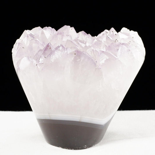 アメジスト クラスター ウルグアイ産 フラワーアメジスト 花型 原石 置物 amethyst 一点物 282-830