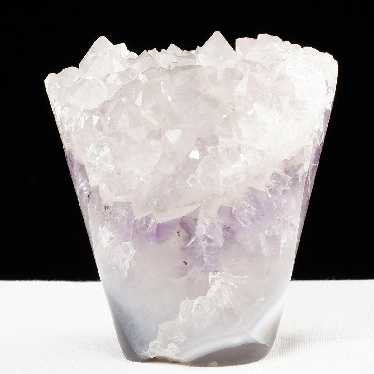 アメジスト クラスター ウルグアイ産 フラワーアメジスト 花型 原石 置物 amethyst 一点物 282-831