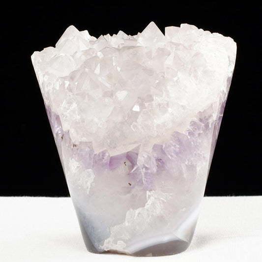 アメジスト クラスター ウルグアイ産 フラワーアメジスト 花型 原石 置物 amethyst 一点物 282-831