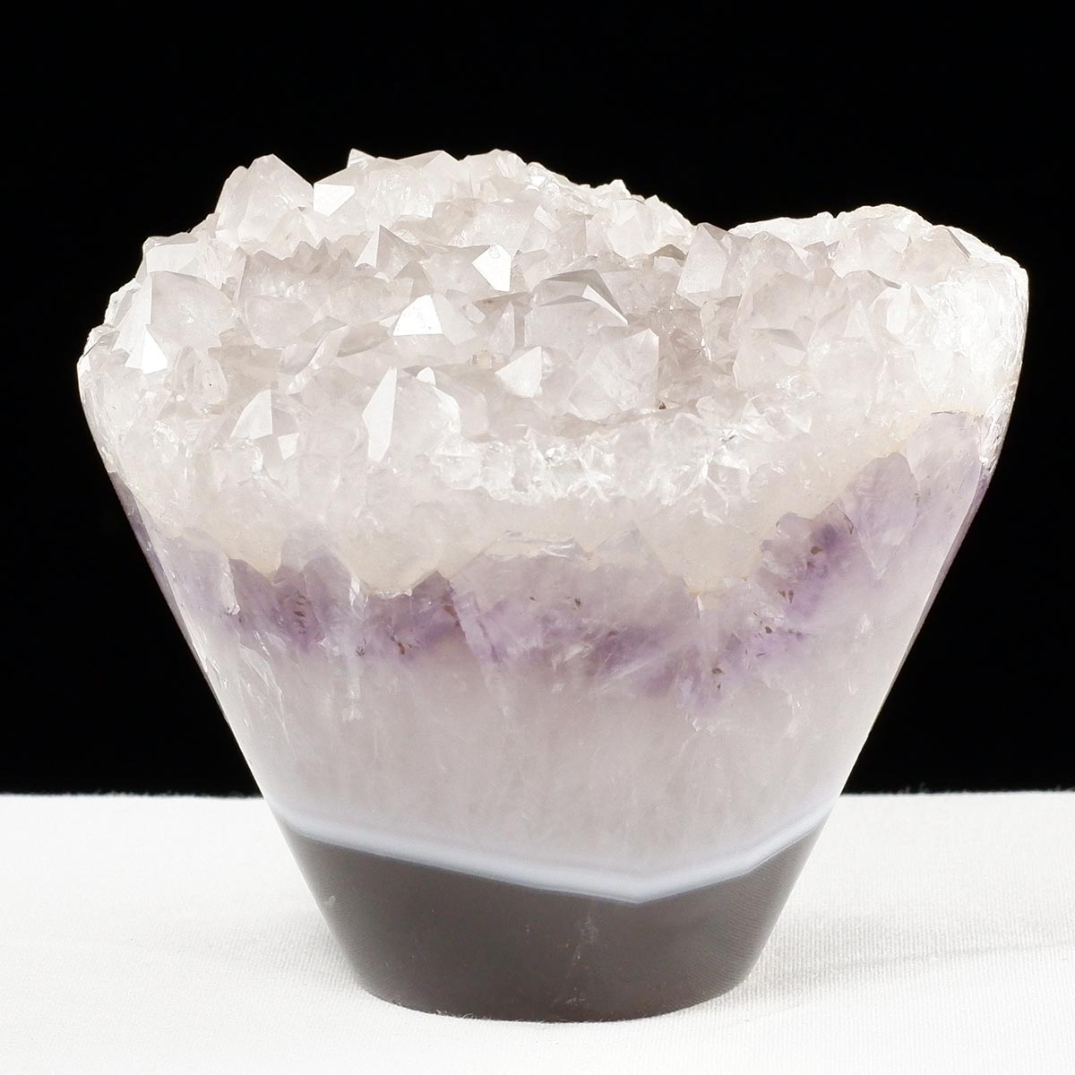 アメジスト クラスター ウルグアイ産 フラワーアメジスト 花型 原石 置物 amethyst 一点物 282-832