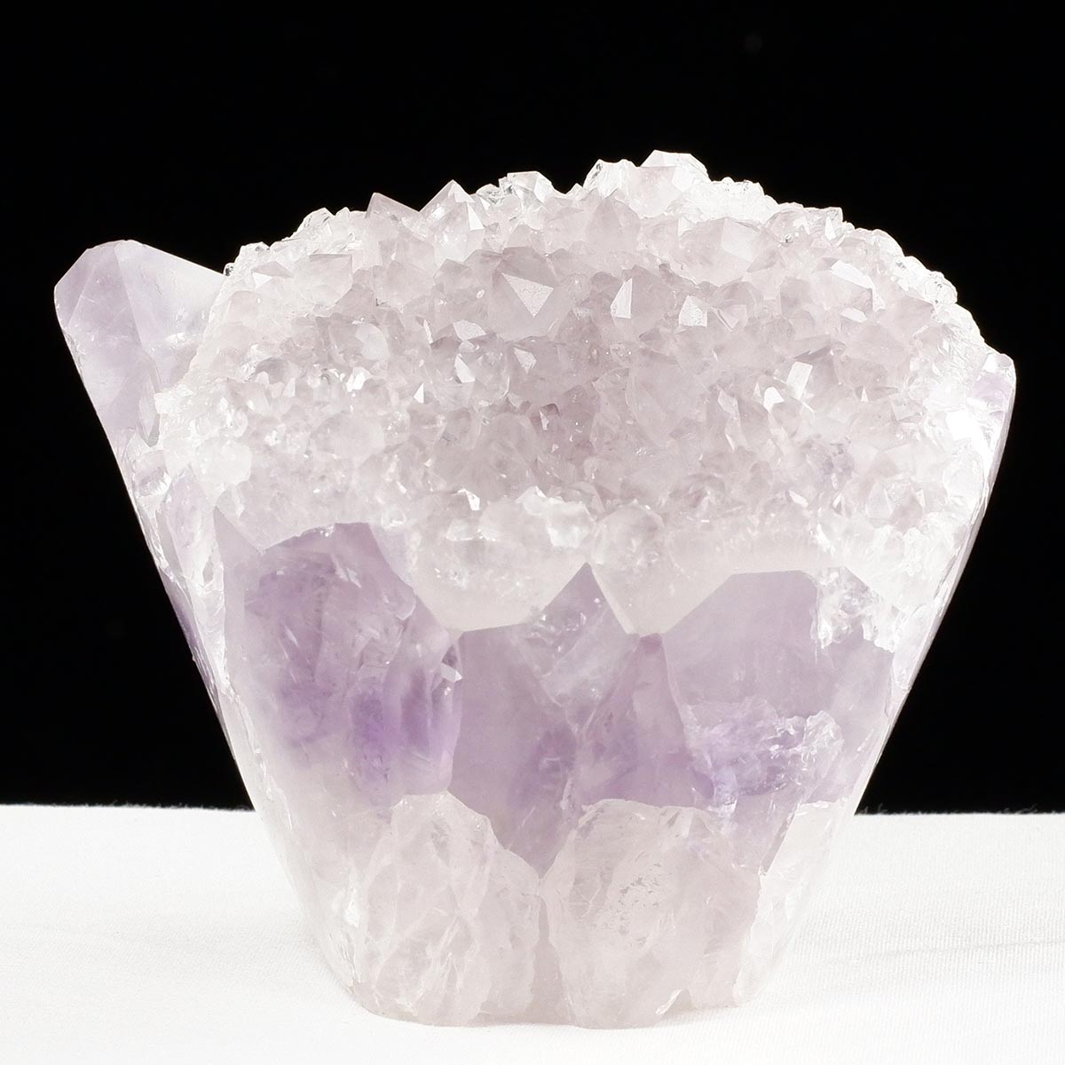 アメジスト クラスター ウルグアイ産 フラワーアメジスト 花型 原石 置物 amethyst 一点物 282-833