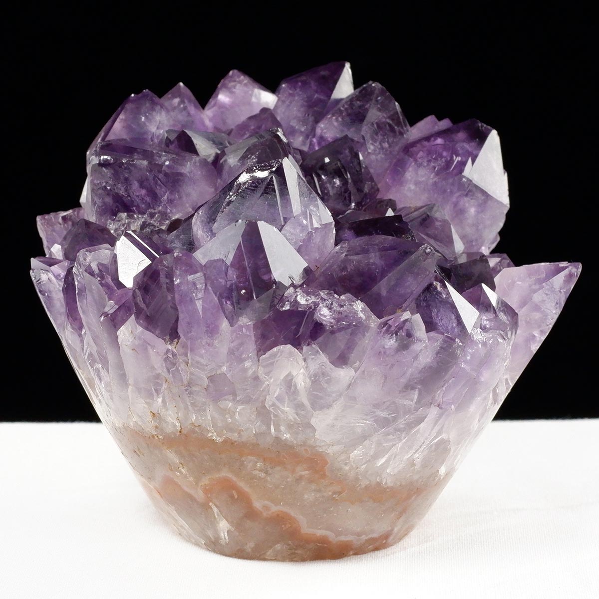アメジスト クラスター ウルグアイ産 フラワーアメジスト 花型 原石 置物 amethyst 一点物 282-835