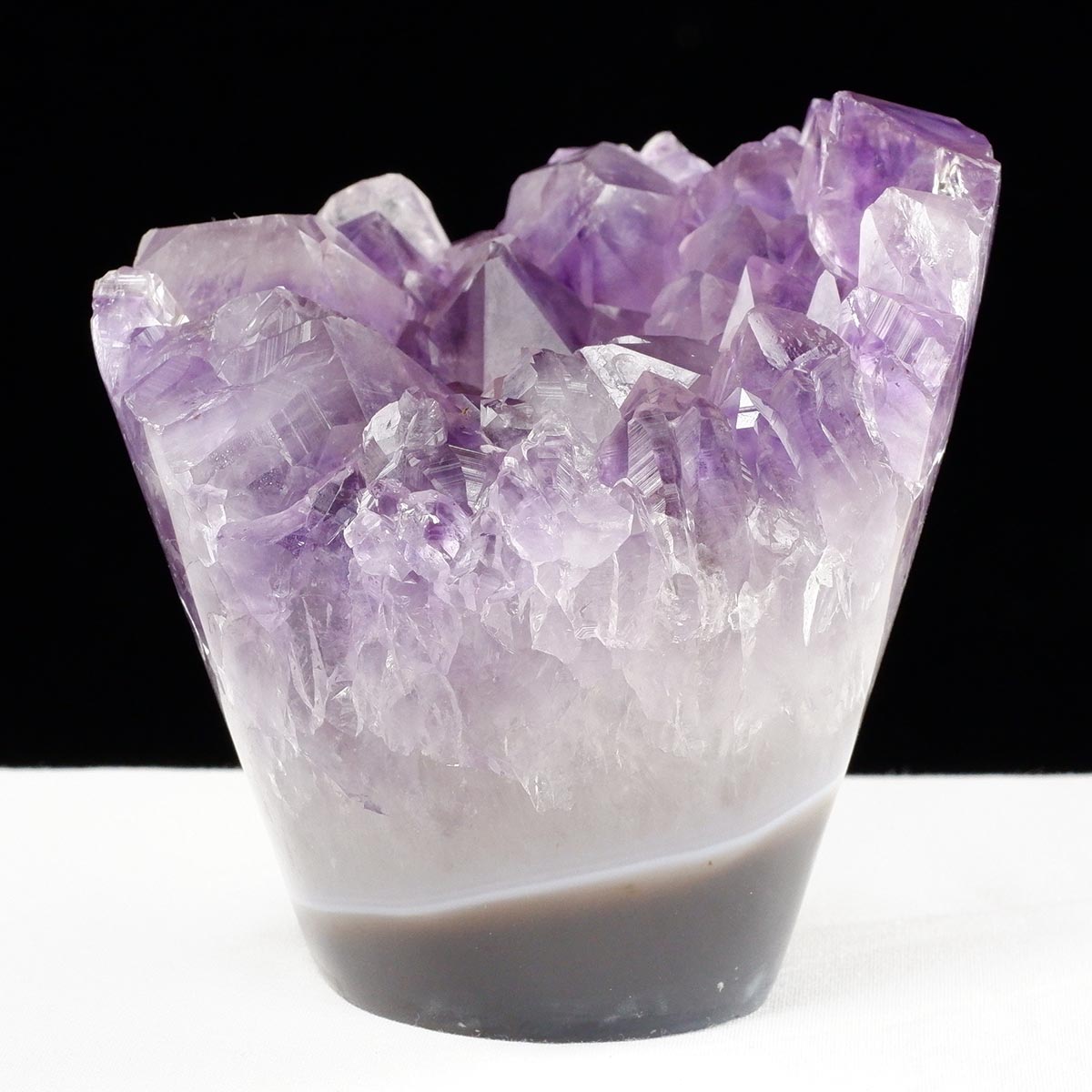 アメジスト クラスター ウルグアイ産 フラワーアメジスト 花型 原石 置物 amethyst 一点物 282-836