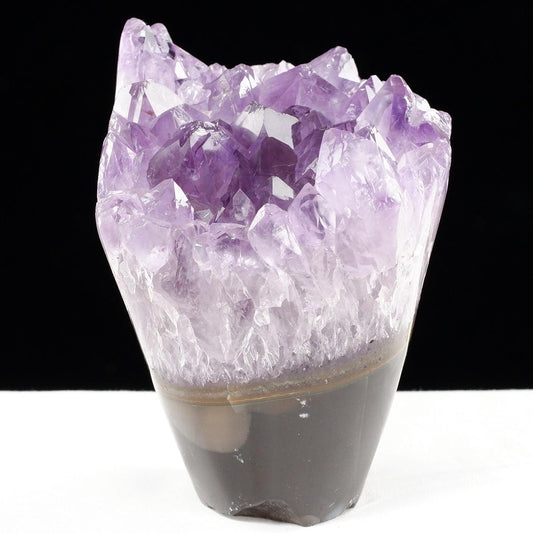 アメジスト クラスター ウルグアイ産 フラワーアメジスト 花型 原石 置物 amethyst 一点物 282-837
