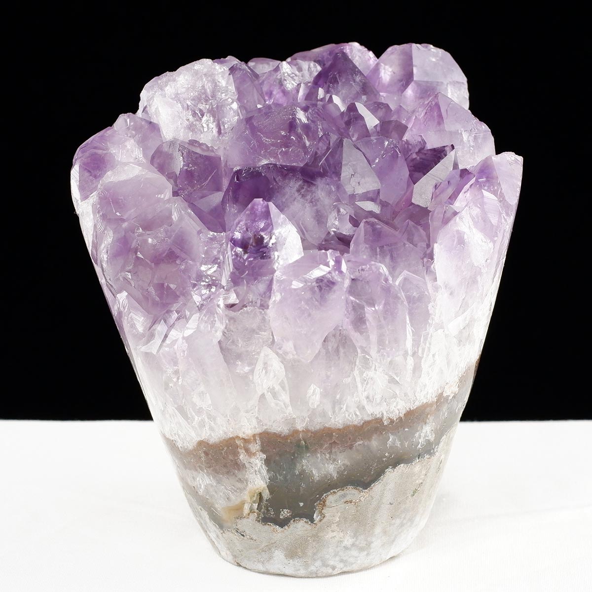 アメジストクラスター 1Kg ウルグアイ産 フラワーアメジスト 花型 原石 置物 amethyst 一点物 282-839