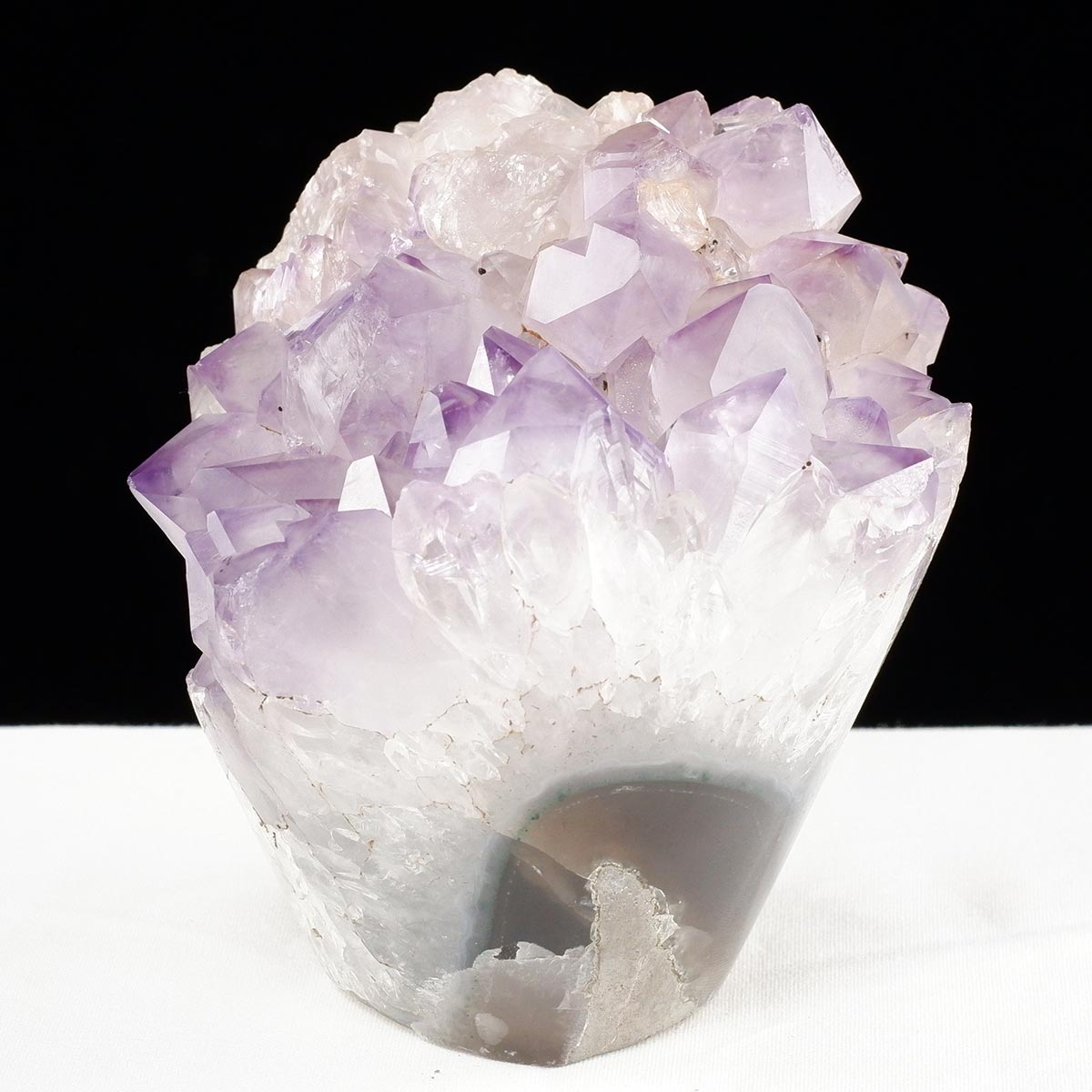 アメジスト クラスター ウルグアイ産 フラワーアメジスト 花型 原石 置物 amethyst 一点物 282-840